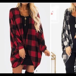 Buffalo plaid cardigan